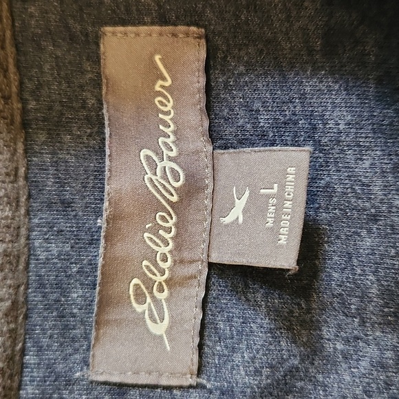 EDDIE Bauer Gray Quarter-Zip Pullover Shirt Jacket - Picture 6 of 10